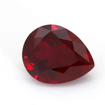 Flame Melted Pear Shape Mozambique Ruby