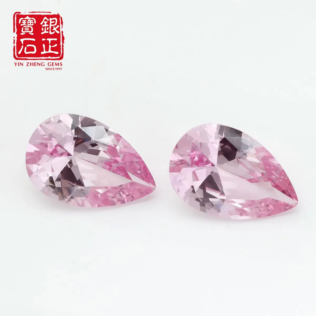Flame Melted Morgan Pink Sapphire Pear Cut