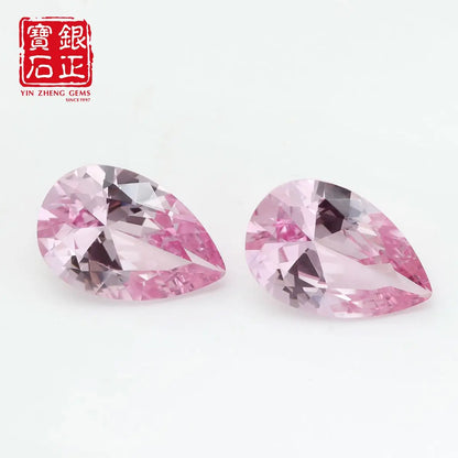 Flame Melted Morgan Pink Sapphire Pear Cut