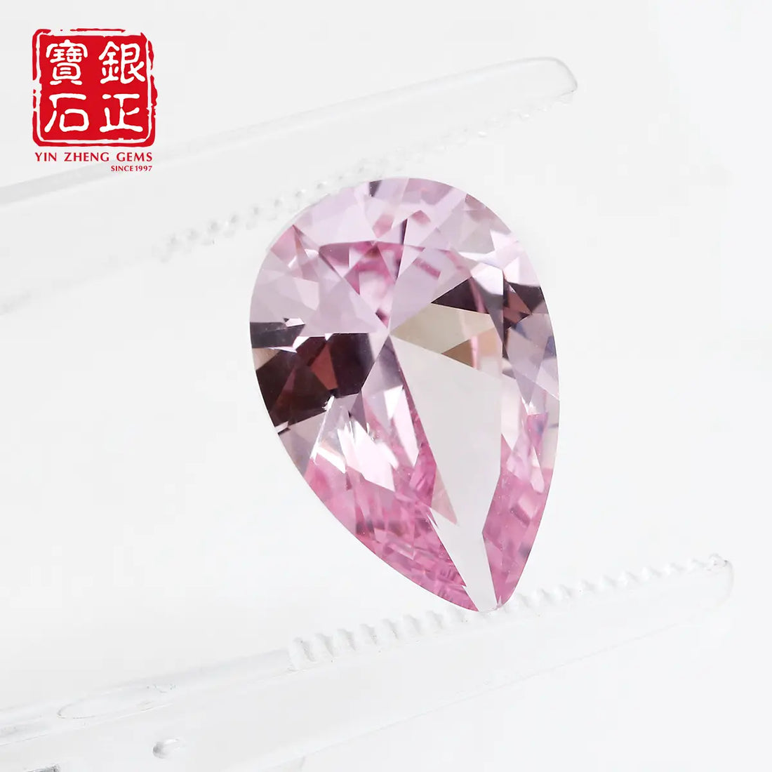Precision Cut Morgan Pink Sapphire Pear Cut