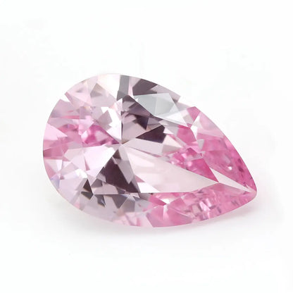 Flame Melted Morgan Pink Sapphire Pear Cut