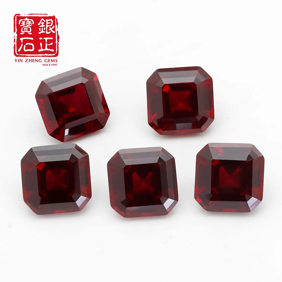 Flame Melted Asscher Cut Mozambique Ruby