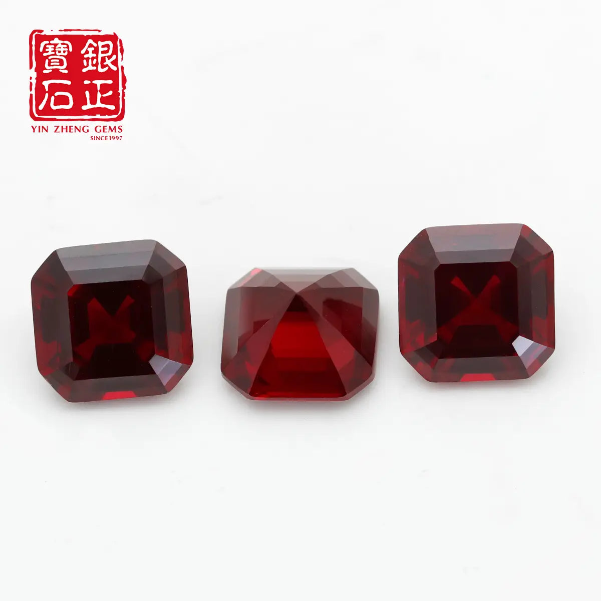Flame Melted Asscher Cut Mozambique Ruby