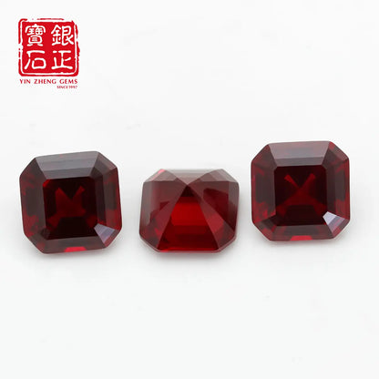 Flame Melted Asscher Cut Mozambique Ruby