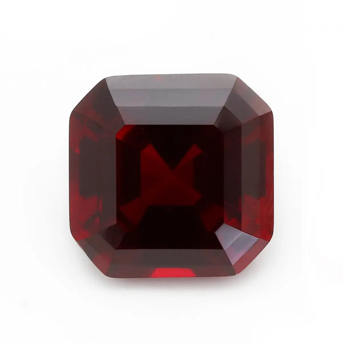 Flame Melted Asscher Cut Mozambique Ruby