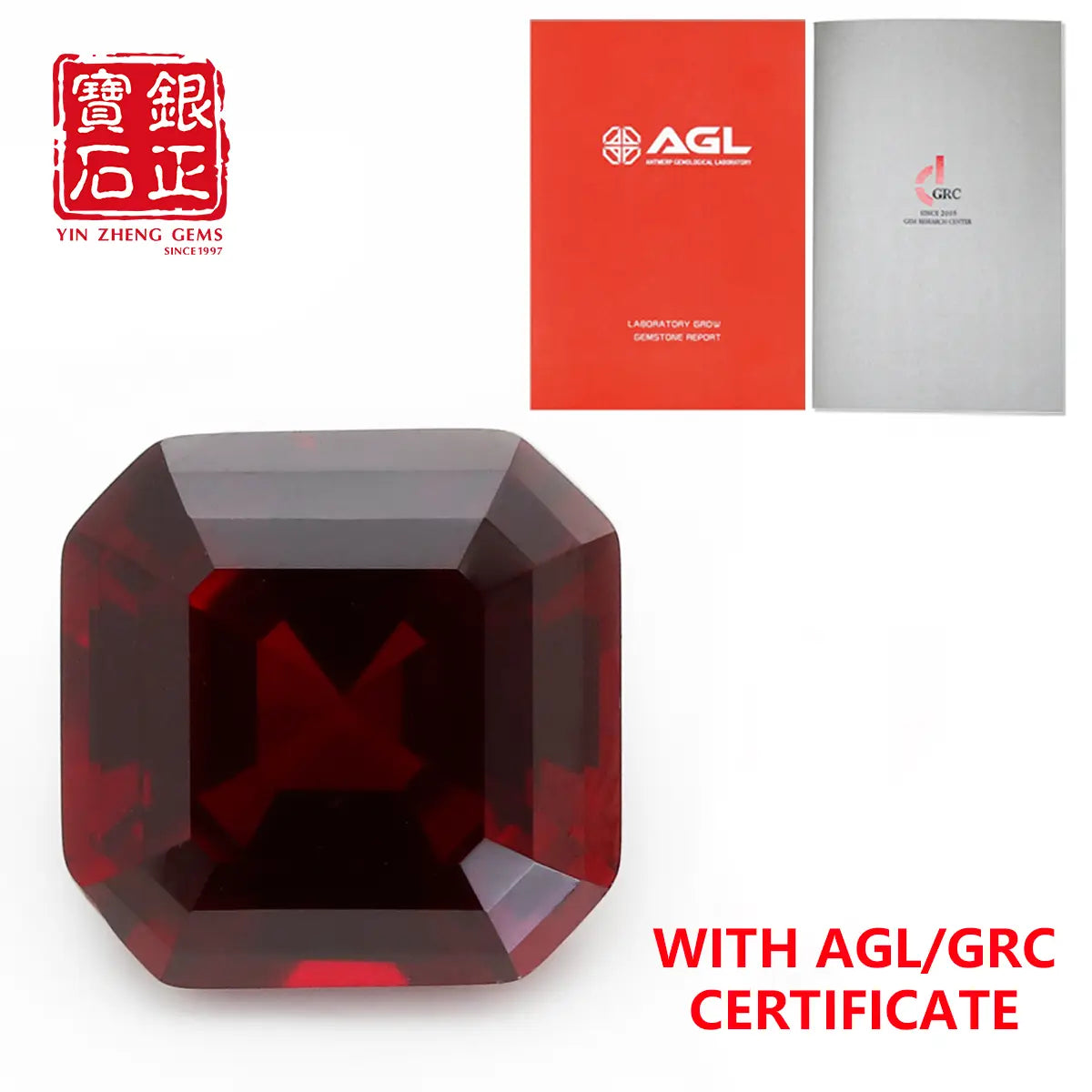 Flame Melted Asscher Cut Mozambique Ruby