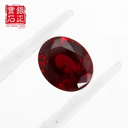 Flame Melted Oval Shape Mozambique Ruby