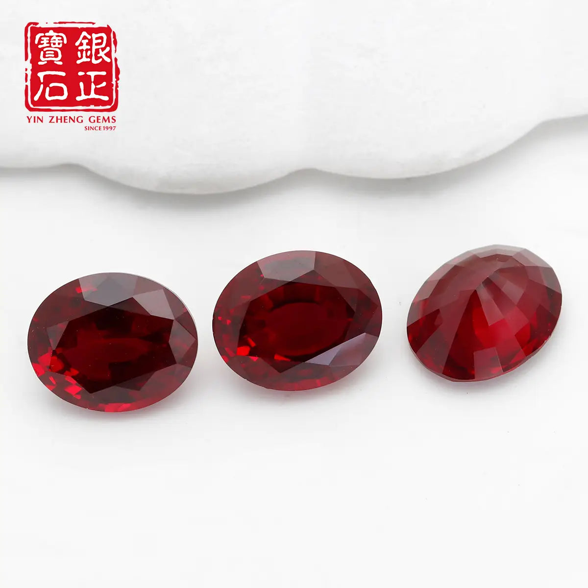 Flame Melted Oval Shape Mozambique Ruby