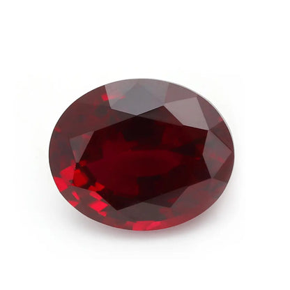 Flame Melted Oval Shape Mozambique Ruby