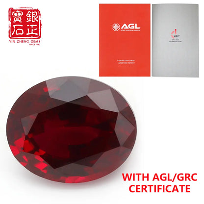 Flame Melted Oval Shape Mozambique Ruby