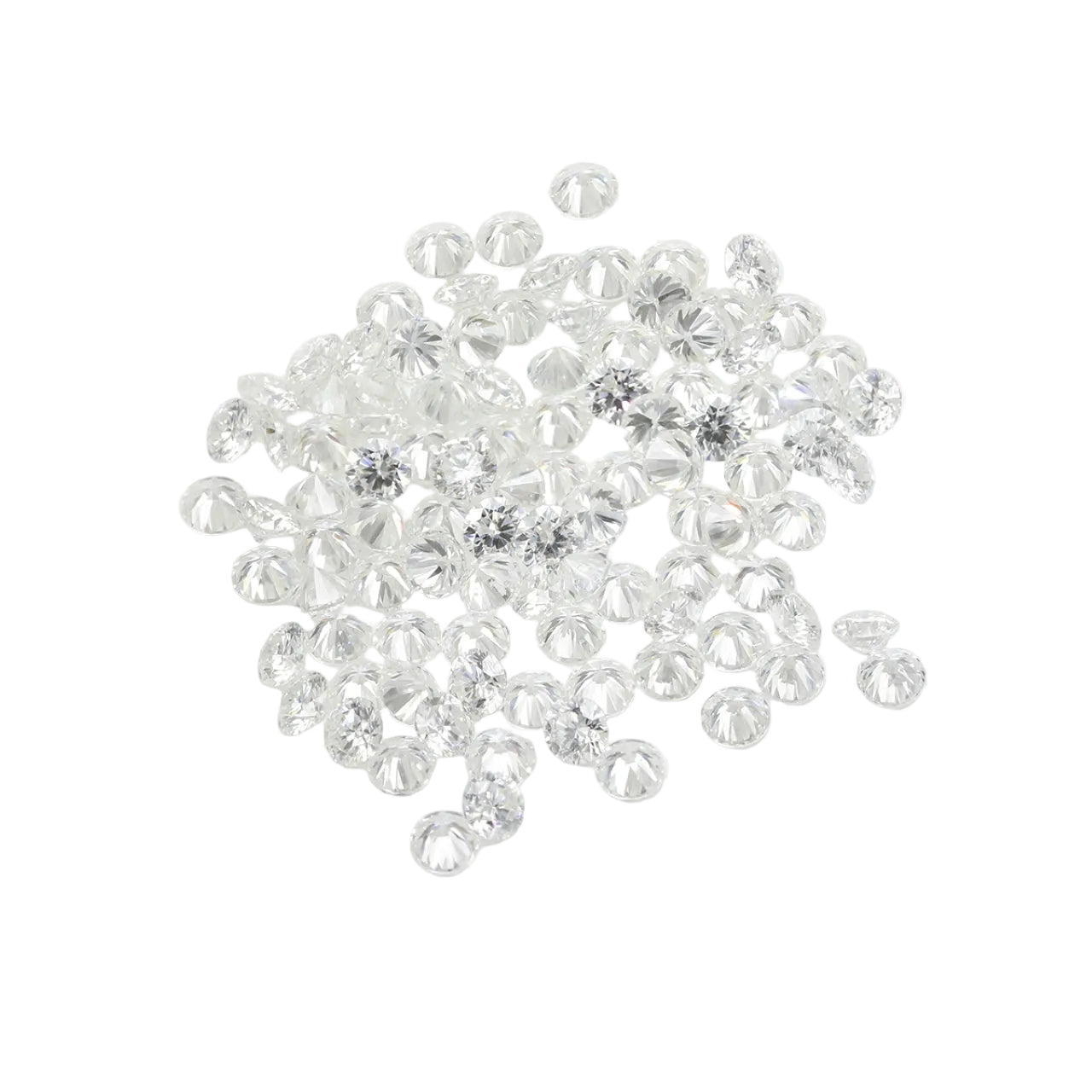 HTHP Lab Diamond Round DEF Color VVS-VS Small Size Diamonds 0.8-3.0mm 1ct/Pack