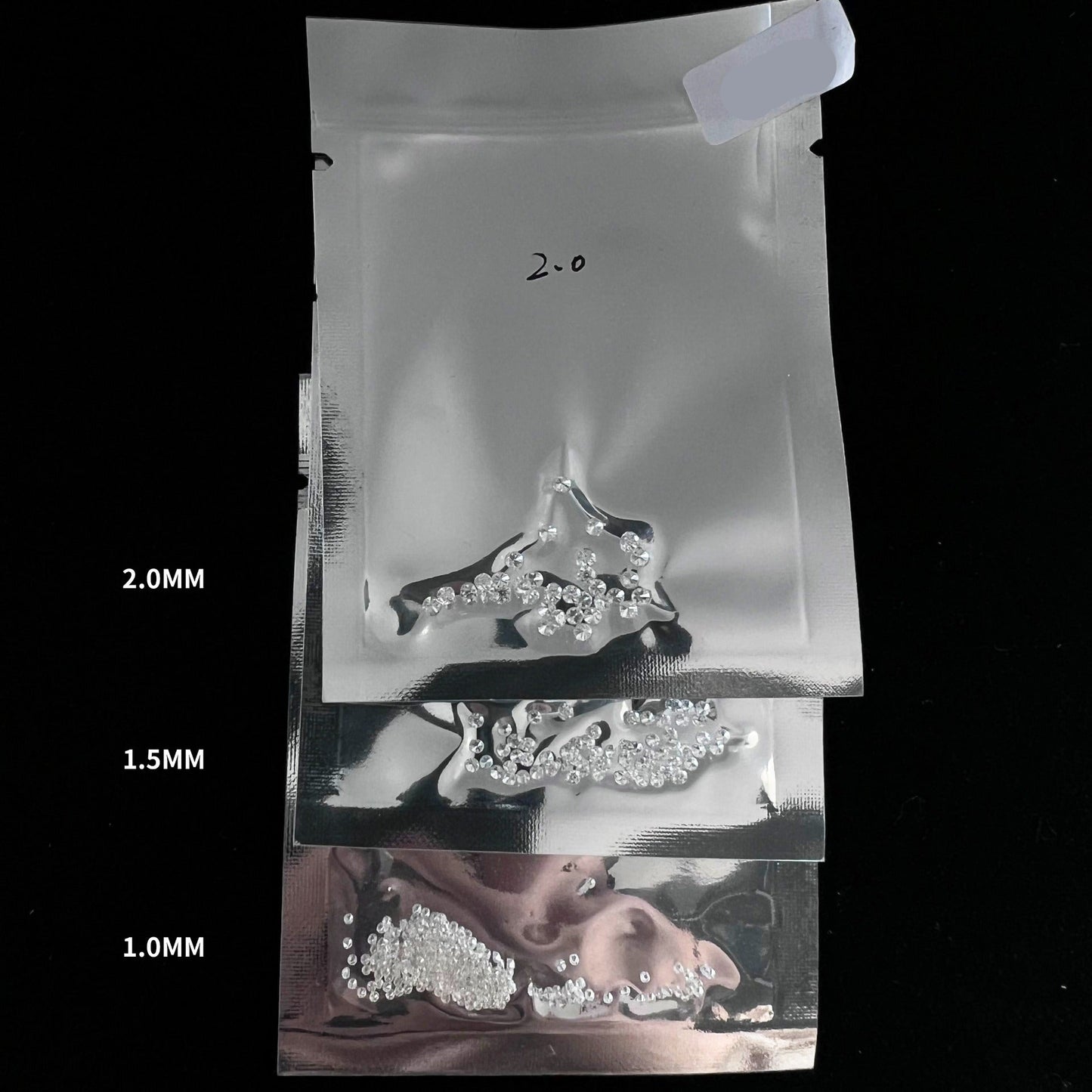 YinZheng 6A Grade Round Shape D Color Small Size Moissanite 0.8-2.9mm 1ct/Pack Loose Moissanite Stone For Making Jewelry