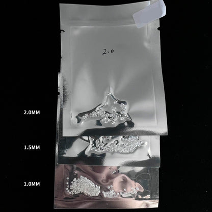 YinZheng 6A Grade Round Shape D Color Small Size Moissanite 0.8-2.9mm 1ct/Pack Loose Moissanite Stone For Making Jewelry