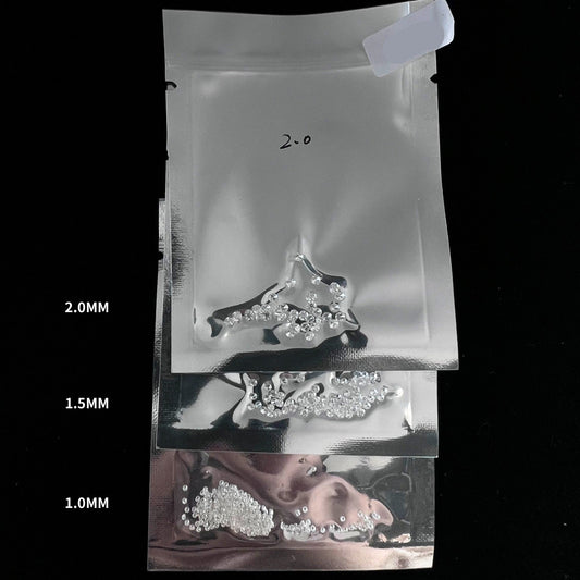 YinZheng 6A Grade Round Shape D Color Small Size Moissanite 0.8-2.9mm 1ct/Pack Loose Moissanite Stone For Making Jewelry