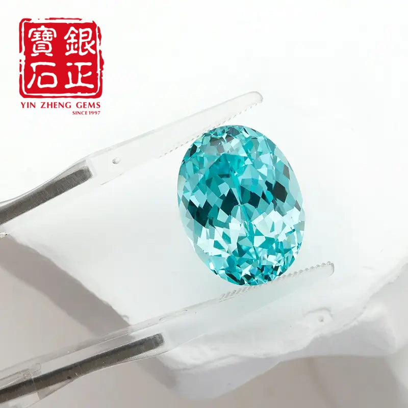 Czochralski Lab Grown Paraiba Oval Shape