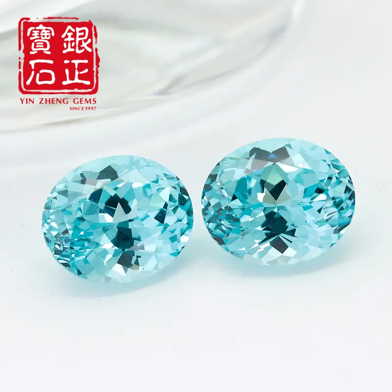 Czochralski Lab Grown Paraiba Oval Shape