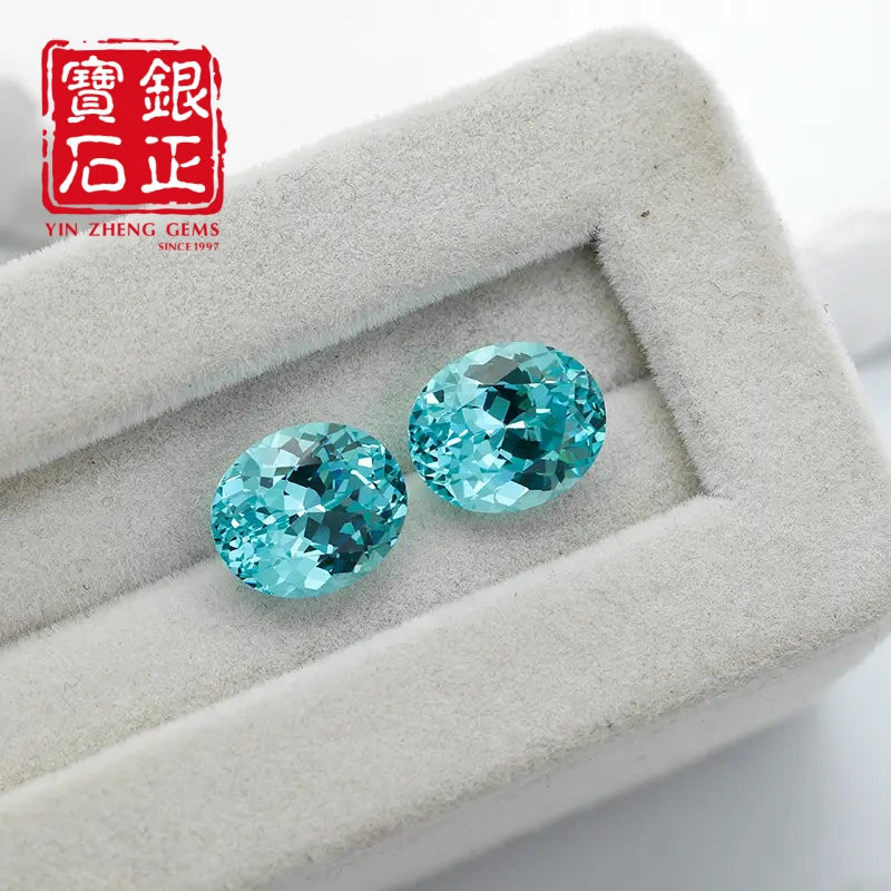 5A Lab Grown Paraiba Oval Shape