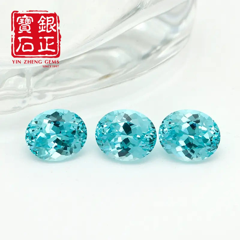 Czochralski Lab Grown Paraiba Oval Shape