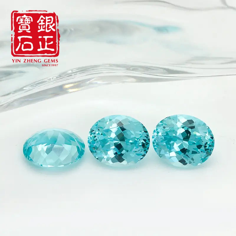 Czochralski Lab Grown Paraiba Oval Shape