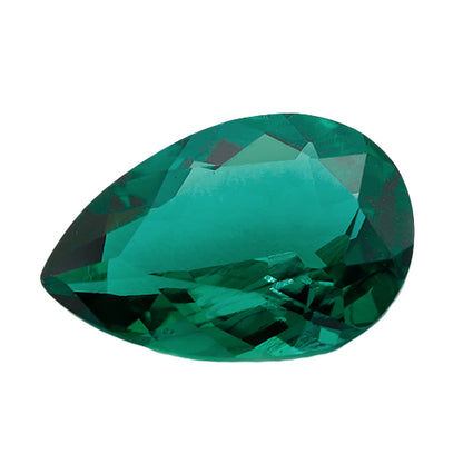 Hydrothermal Lab Zambian Emerald Cushion Pear Shape