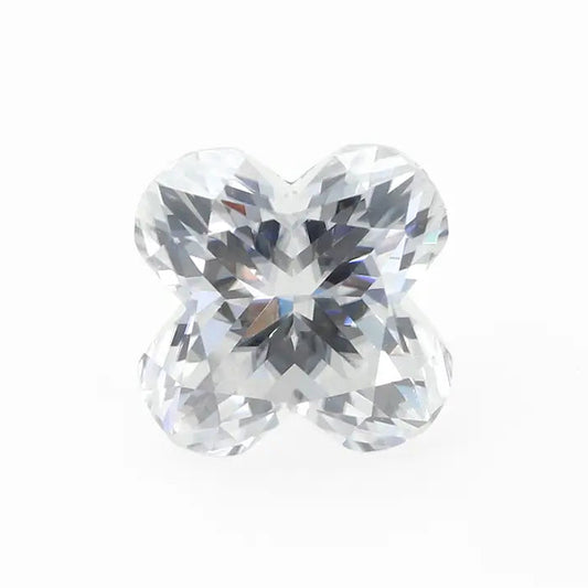 6A Grade 4 Leaf Clover Cut D Color Moissanite