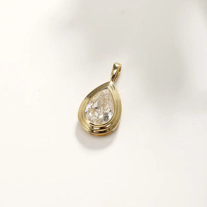 18K Lab Grown Grown Diamond Pendant