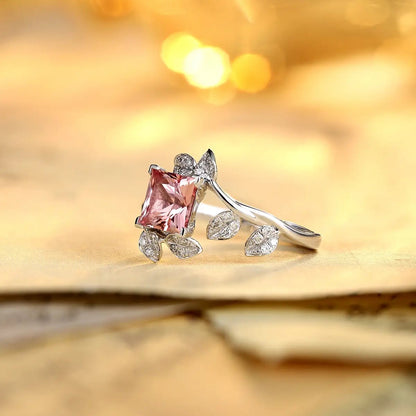 PT950+18K 1.5ct Princess Cut Gold Lab Grown Diamond Ring