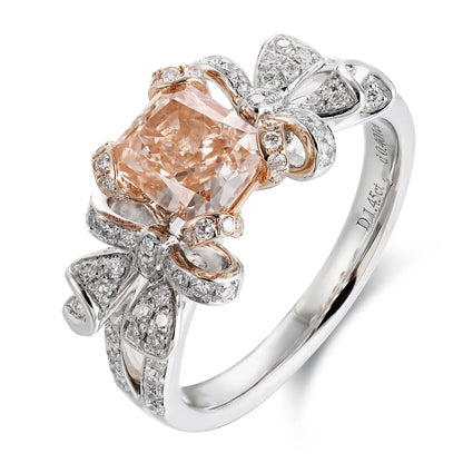 PT950+18K Gold 1.45ct ASSCHER Cut Lab Grown Diamond Ring