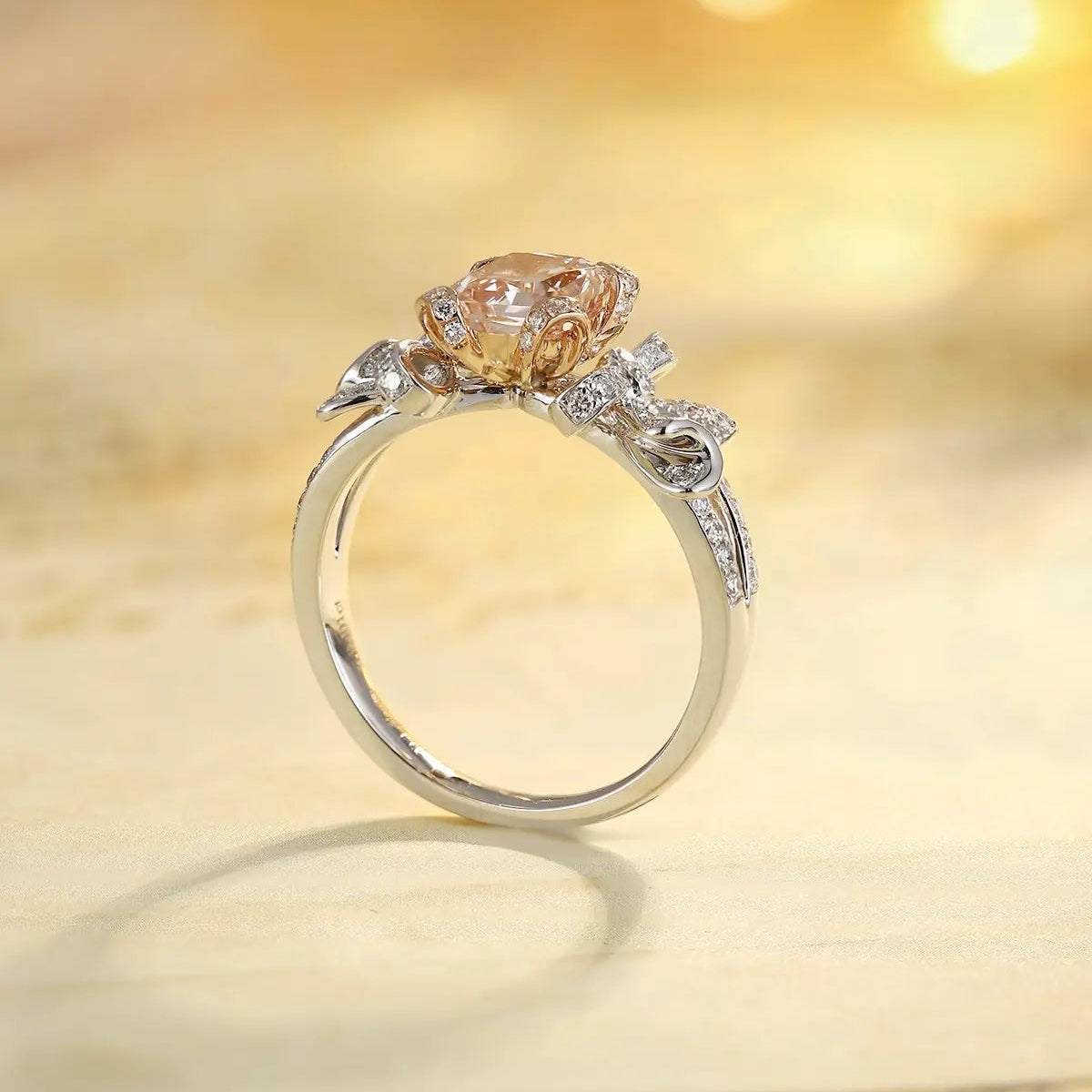 PT950+18K Gold 1.45ct ASSCHER Cut Lab Grown Diamond Ring