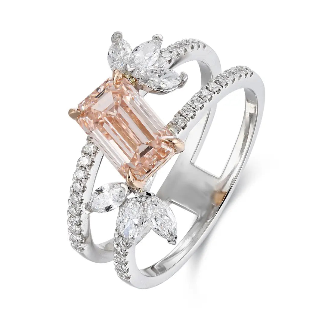 PT950+18K Gold 1.56ct Lab Grown Diamond Ring