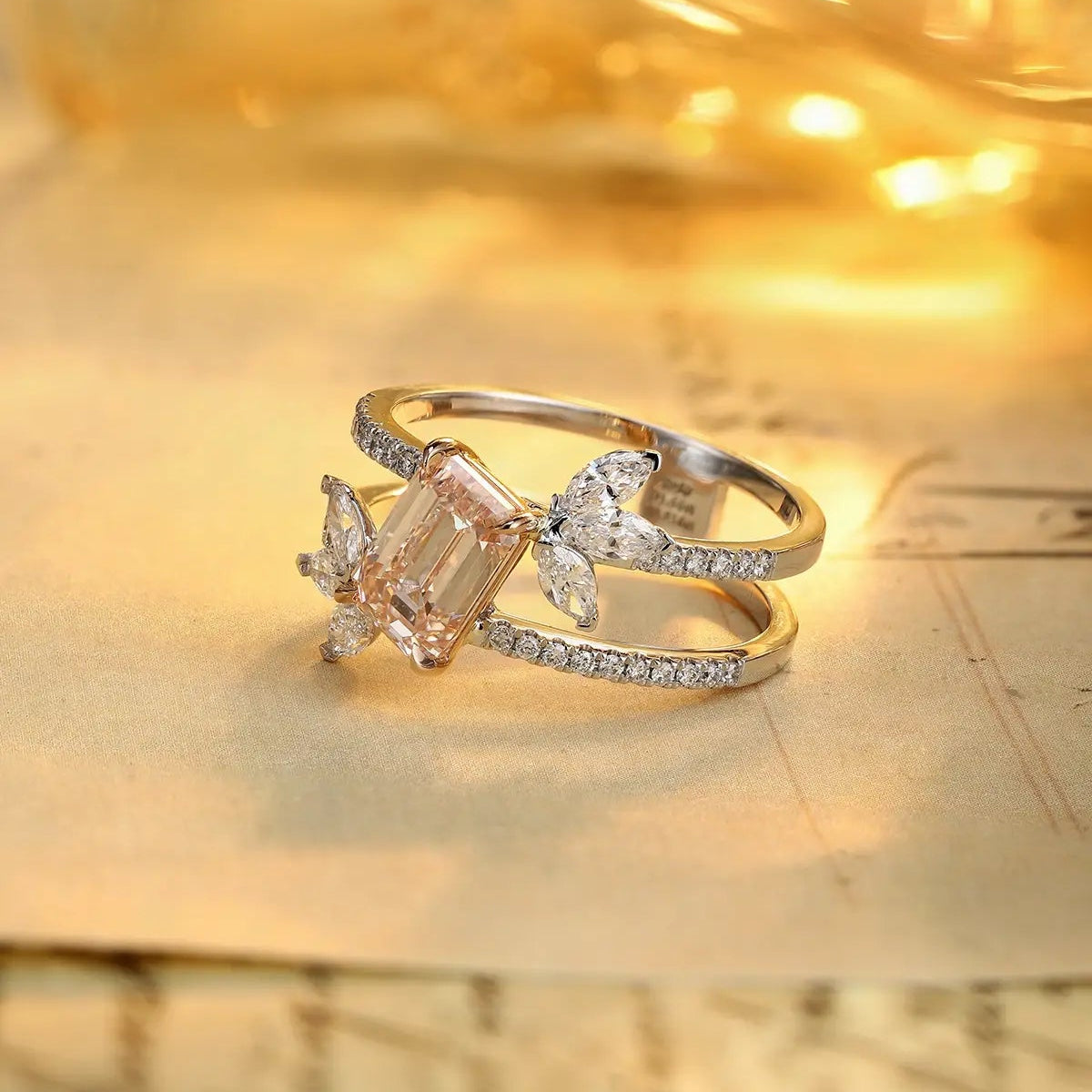 PT950+18K Gold 1.56ct Lab Grown Diamond Ring
