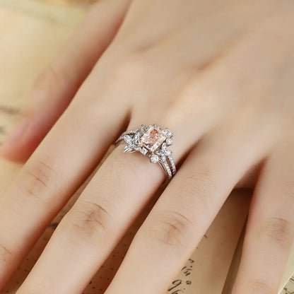PT950+18K Gold 1.32ct Lab Grown Pink Diamond Ring