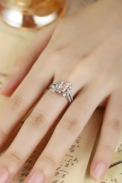 PT950+18K Gold 1.32ct Lab Grown Pink Diamond Ring