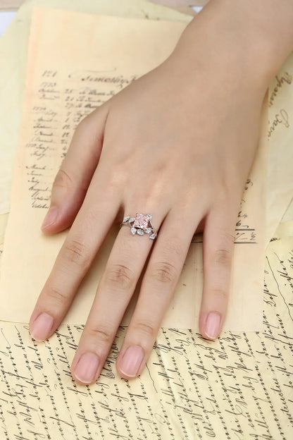 PT950+18K Gold 1.5ct Princess Cut Lab Grown Diamond Ring