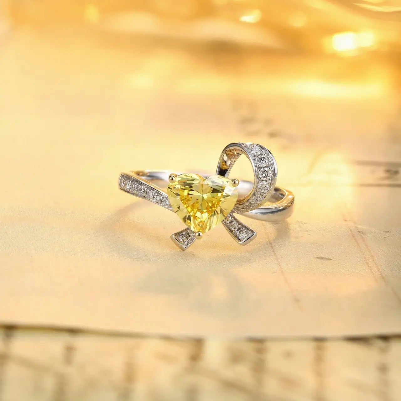 PT950+18K Gold 1.14ct Heart Shape Lab Grown Diamond Ring