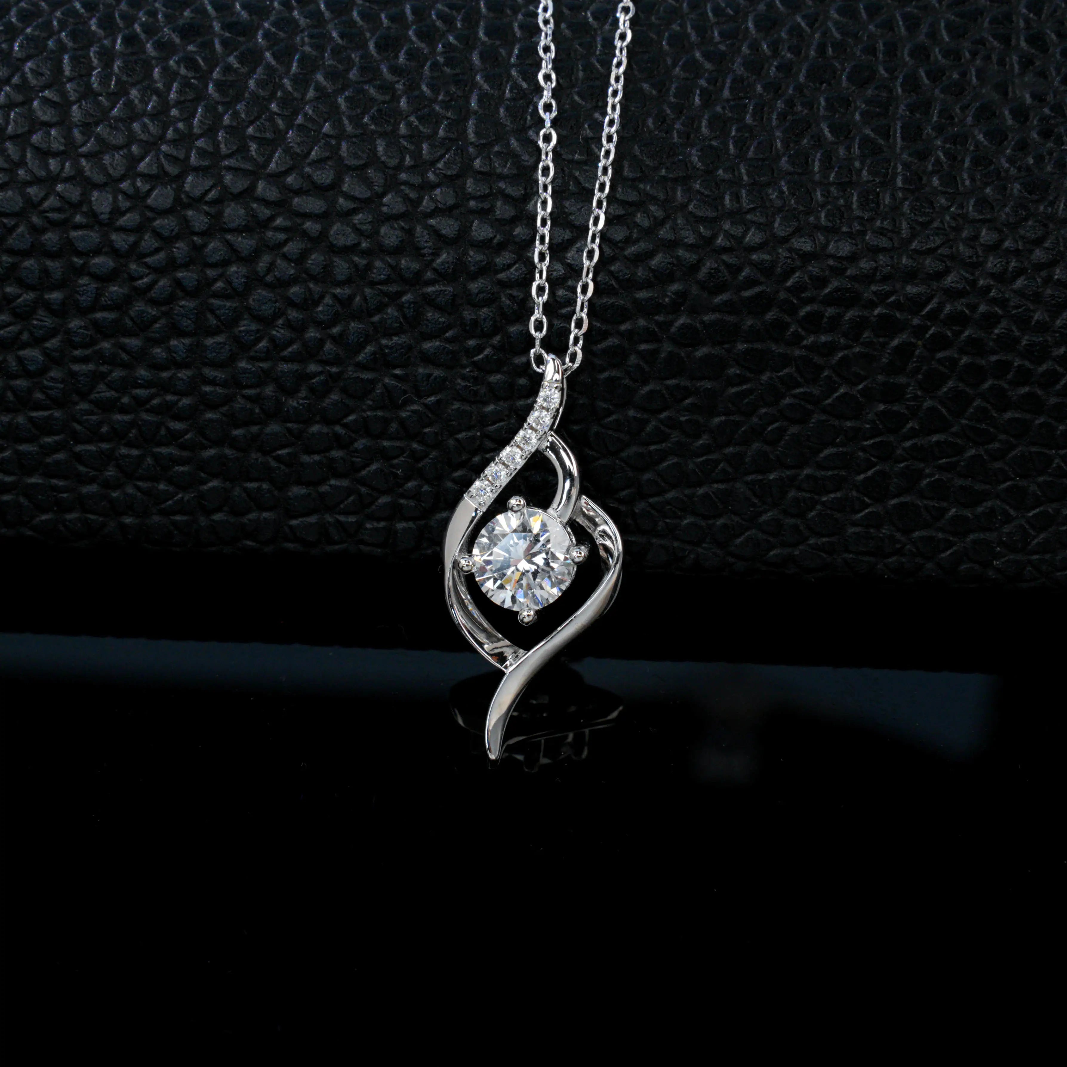 S925 Silver Ethereal Wing Lab Grown Diamond Necklace