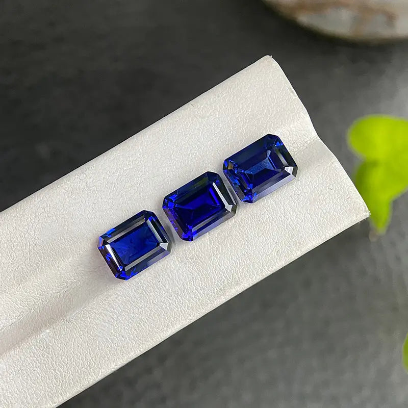 5A Lab Grown Sapphire Emerald Cut