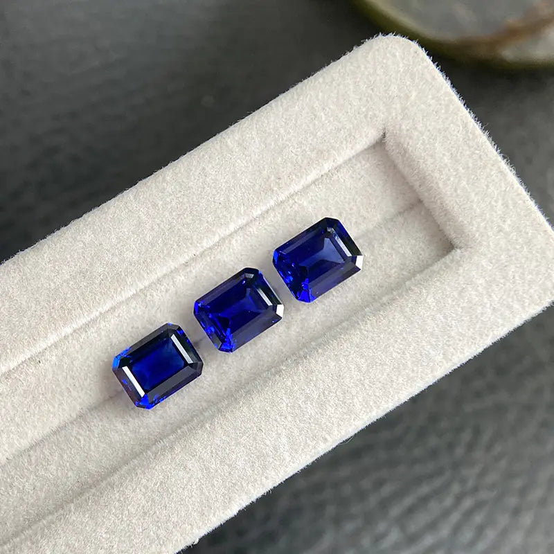 5A Lab Grown Sapphire Emerald Cut