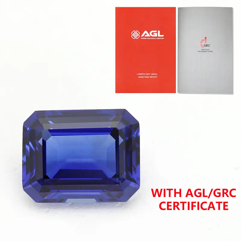 5A Lab Grown Sapphire Emerald Cut
