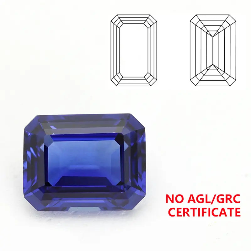 5A Lab Grown Sapphire Emerald Cut