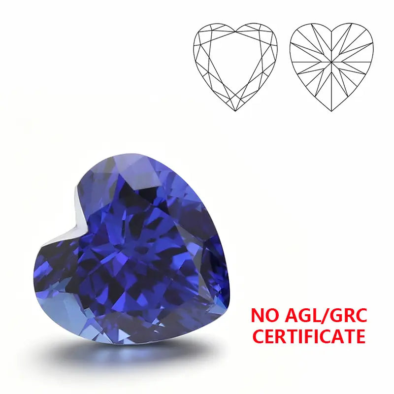 Czochralski Cultivate Sapphire Heart Shape