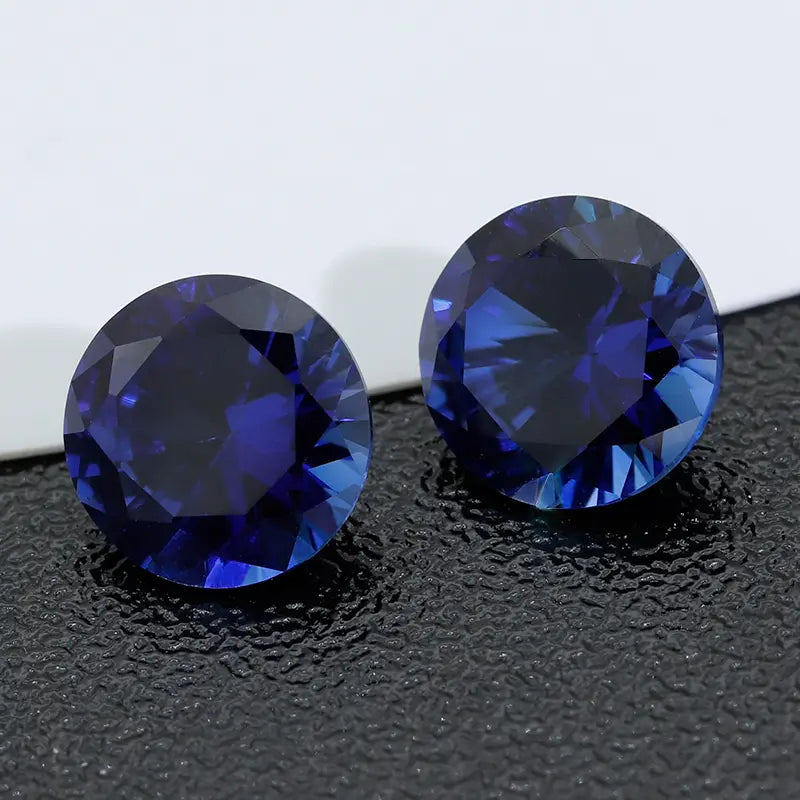 3A+ Precision Cut Flame Fusion Synthetic Royal Sapphire | Combined Shape Gemstone
