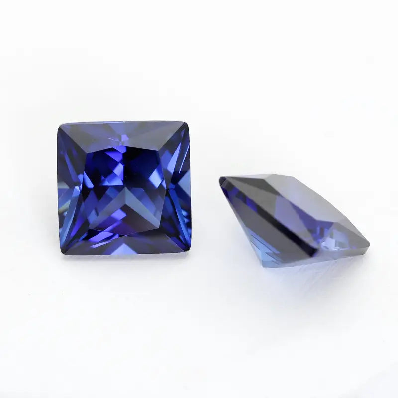 3A+ Precision Cut Flame Fusion Synthetic Royal Sapphire | Combined Shape Gemstone