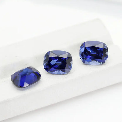 3A+ Precision Cut Flame Fusion Synthetic Royal Sapphire | Combined Shape Gemstone