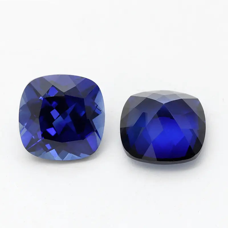 3A+ Precision Cut Flame Fusion Synthetic Royal Sapphire | Combined Shape Gemstone