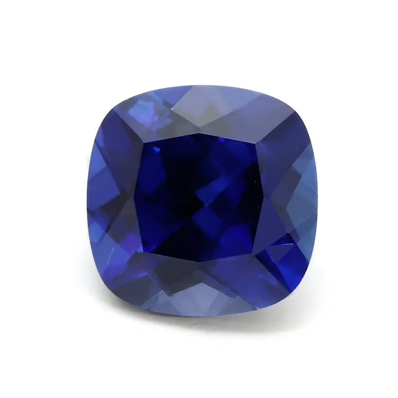3A+ Precision Cut Flame Fusion Synthetic Royal Sapphire | Combined Shape Gemstone