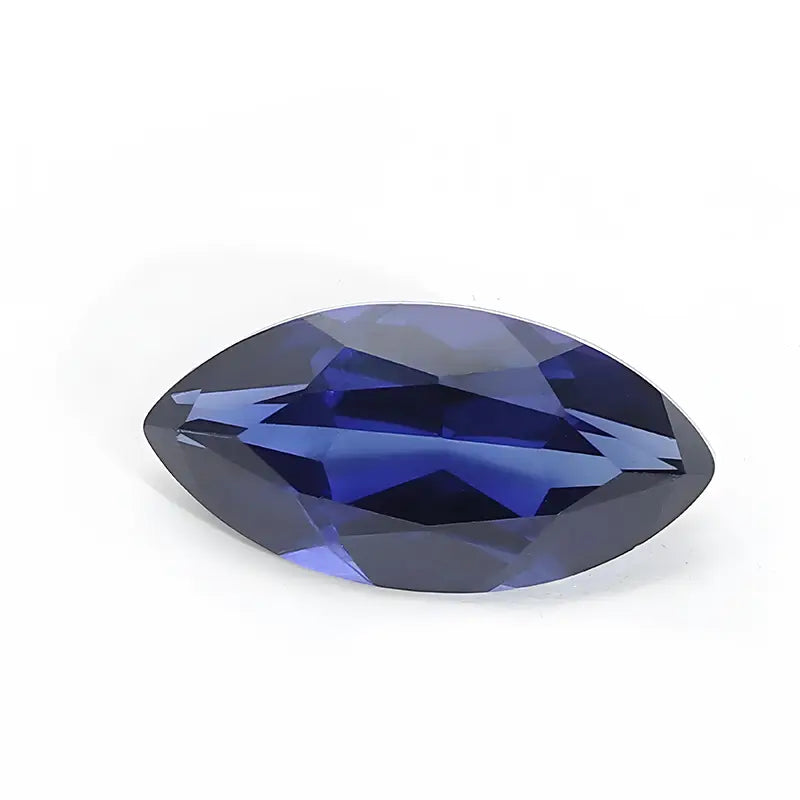 3A+ Precision Cut Flame Fusion Synthetic Royal Sapphire | Combined Shape Gemstone