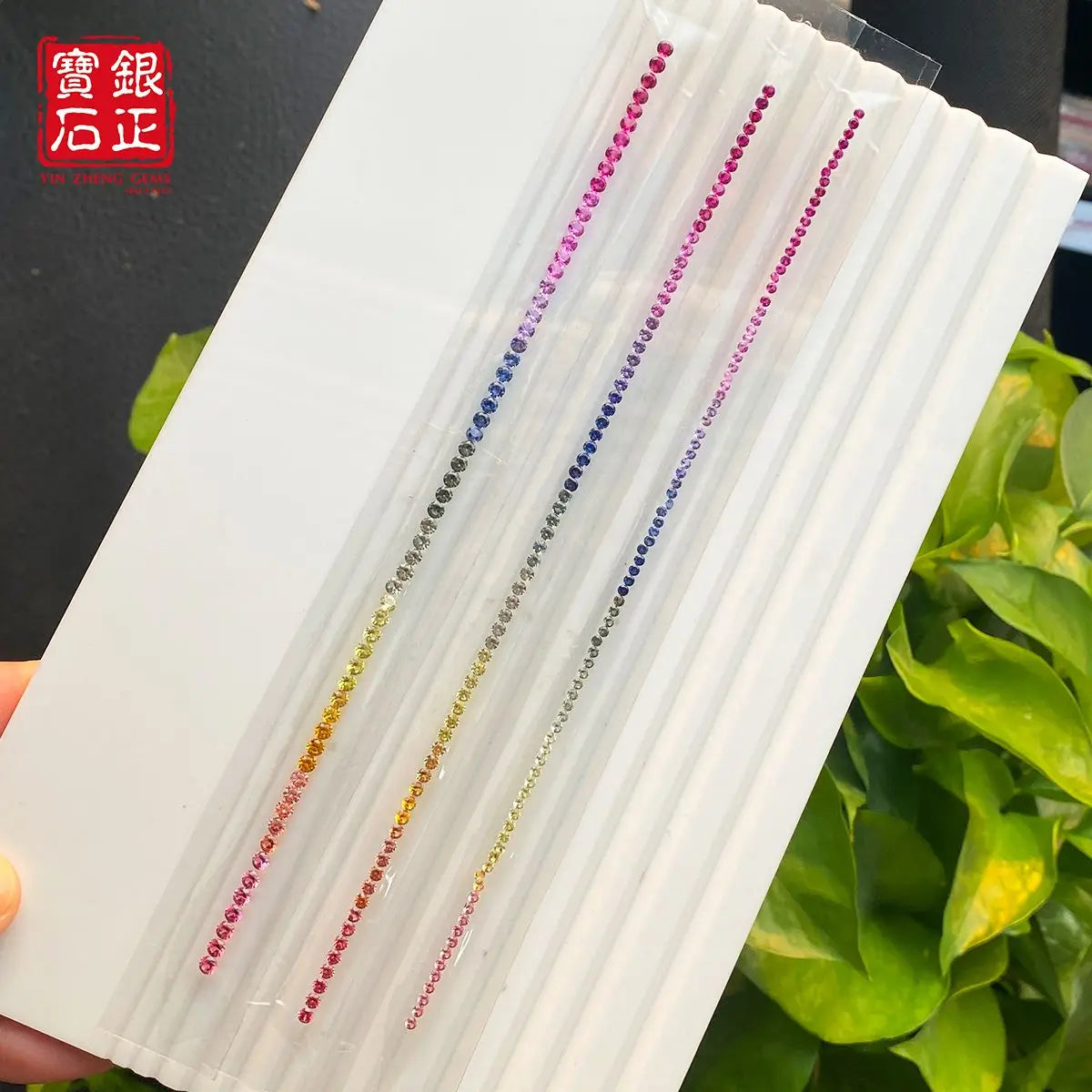 Nano Rainbow Corundum Strip | Tennis Bracelet Accessories