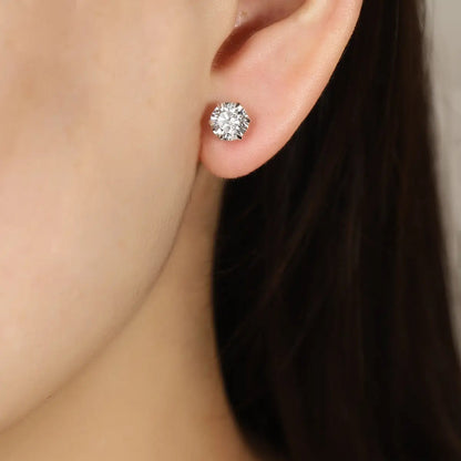 18K 2ct Lab Grown Diamond Earrings
