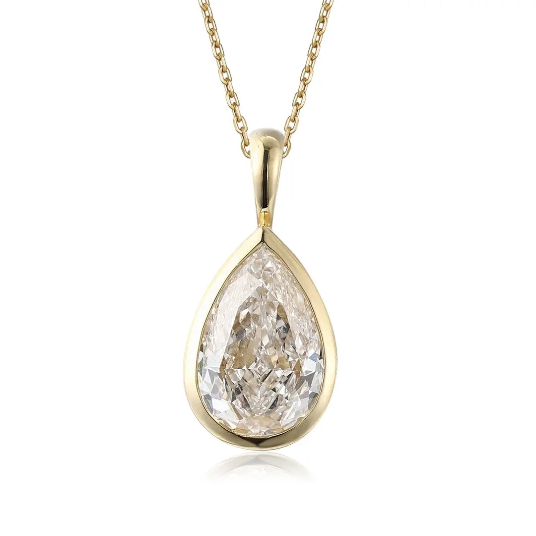 18K Gold Lab Grown Diamond Pendant